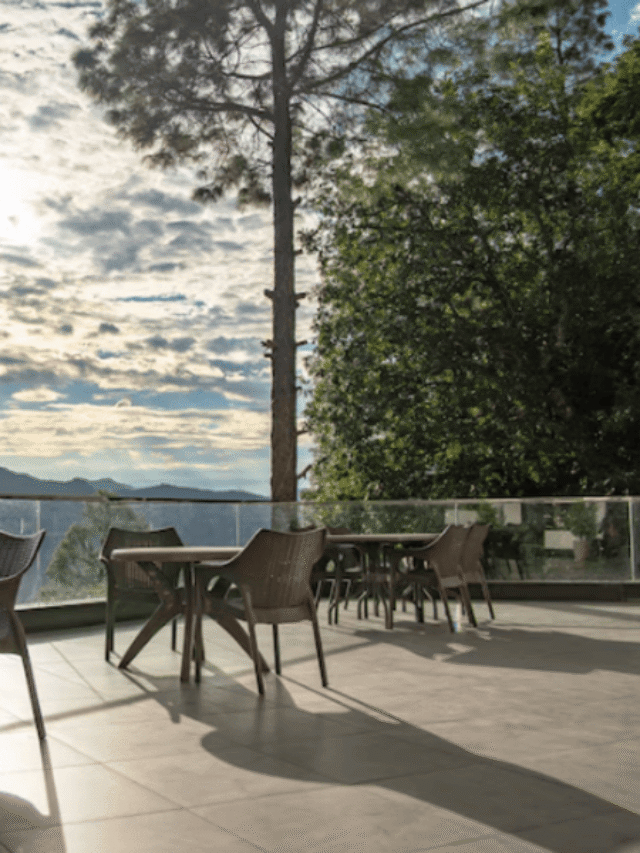 Sip coffee with serene mountain views and cool summer vibes at Golden Sunrise